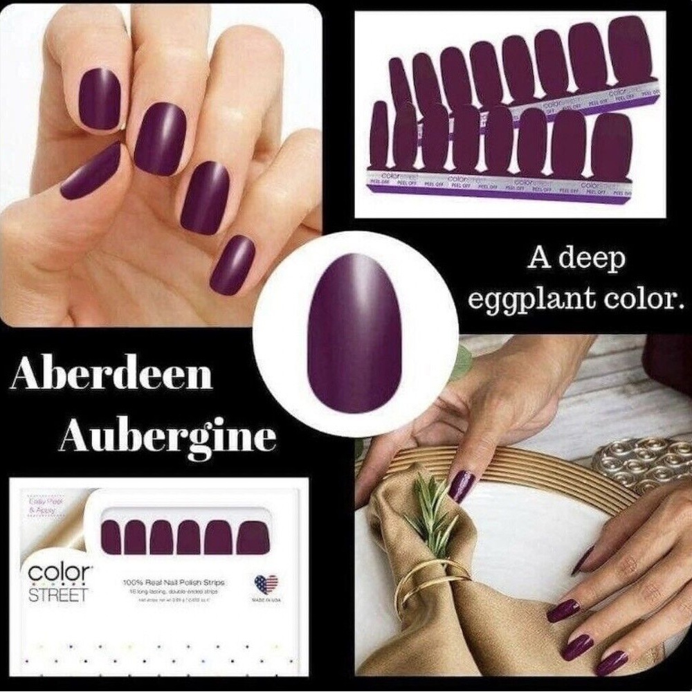 Color Street Nail Strips in Aberdeen Aubergine